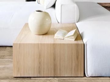 PORTOFINO - Square oak coffee table by DOM Edizioni - view 3